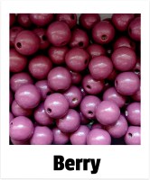 Holzperlen 14mm berry